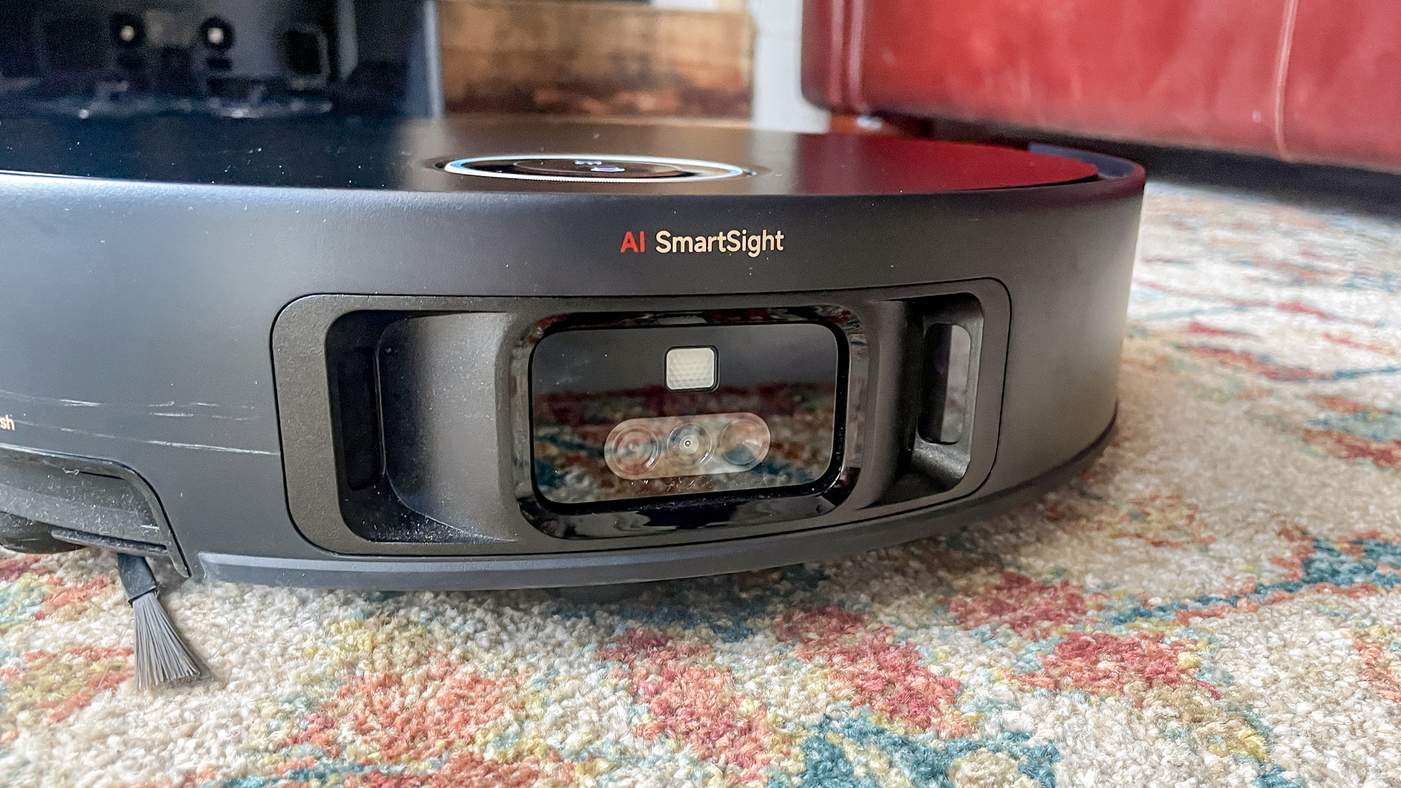 Mova Mobius 60 robot vacuum on carpet