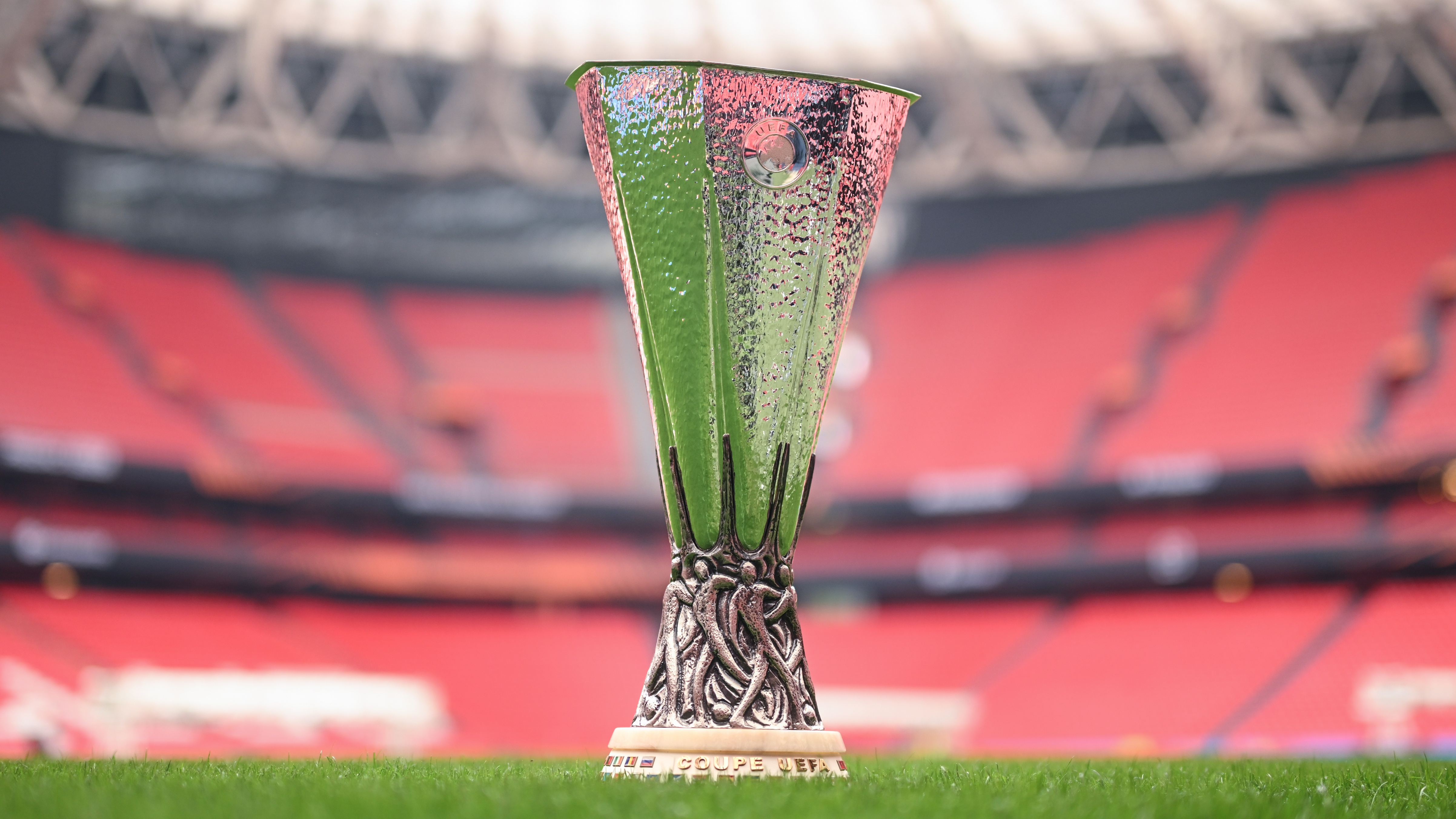 The Europa League trophy ahead of Tottenham vs Man Utd.