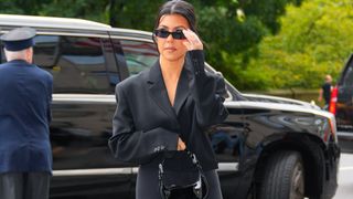 NEW YORK, NEW YORK - SEPTEMBER 12: Kourtney Kardashian is seen on September 12, 2022 in New York City.