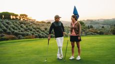 A golfing couple