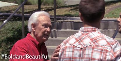 Watch Bob Barker punch an animal-rights critic in the face (on TV)