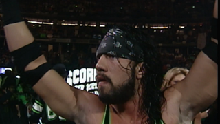 X-Pac walking to the ring before his WrestleMania match.