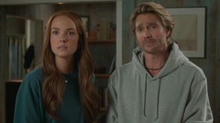 Maggie and Cal staring ahead on Sullivan's Crossing.
