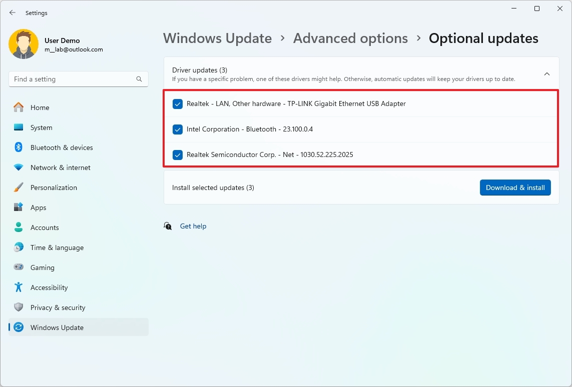 Windows 11 new PC install drivers