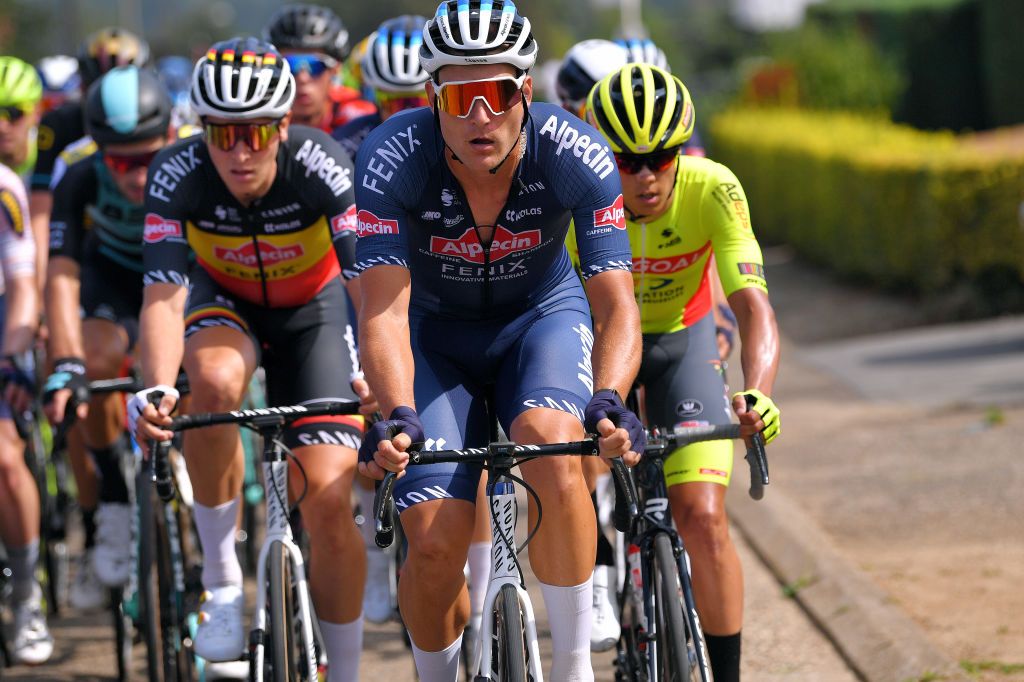 DIEST BELGIUM AUGUST 15 Jonas Rickaert of Belgium and Team AlpecinFenix during the 17th Dwars door het Hageland 2020 a 187km race from Aarschot to Diest DwarsdhHageland DDHH20 on August 15 2020 in Diest Belgium Photo by Luc ClaessenGetty Images