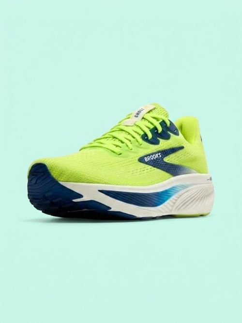 Brooks Men&rsquo;s Ghost 17 Neutral Running Shoe - Acid Lime/Navy/White