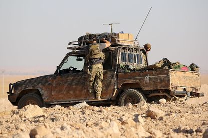 Western special forces near Raqqa, Syria