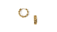 Orelia London Chain Huge Hoop Earrings in Gold Plate, £15, Asos