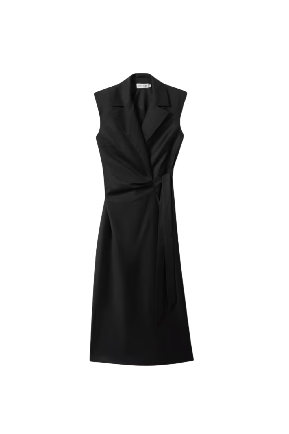 REISS, Anna Quan Wrap Front Maxi Dress in Black