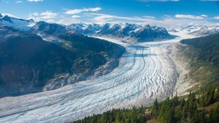 Klinaklini Glacier is the largest glacier of Western Canada