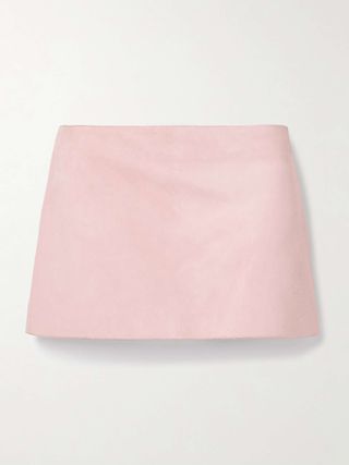 jet suede mini skirt