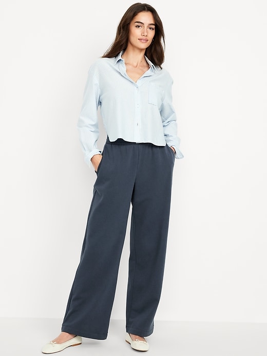 High-Waisted Socomfy Wide-Leg Sweatpants