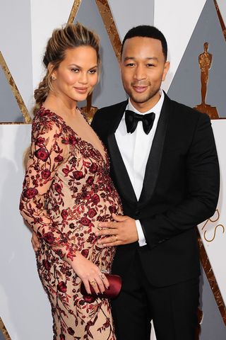 Chrissy Teigen & John Legend At The Oscars 2016