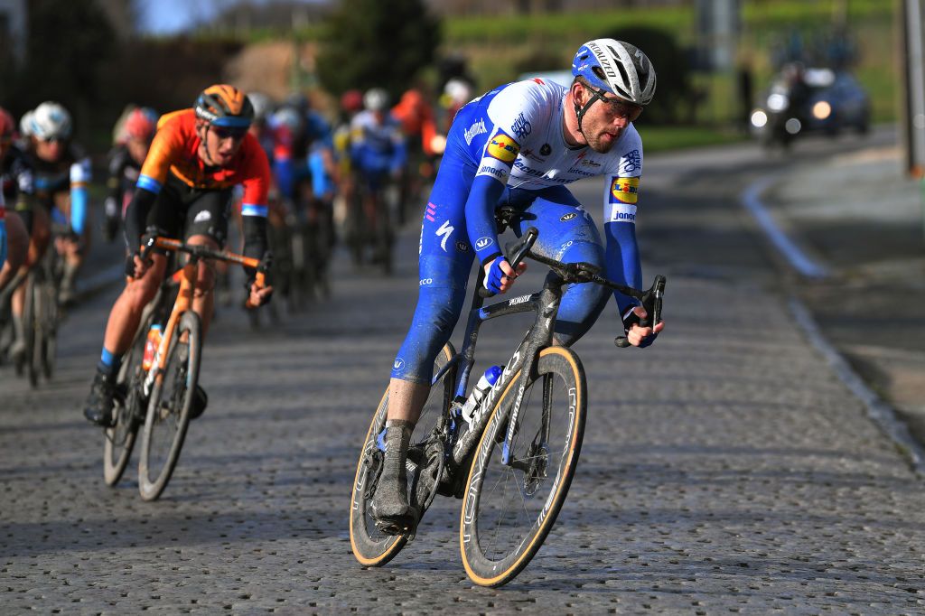 Deceuninck-QuickStep’s Florian Sénéchal at the 2020 Omloop Het Nieuwsblad