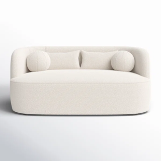 curved white modern sofa