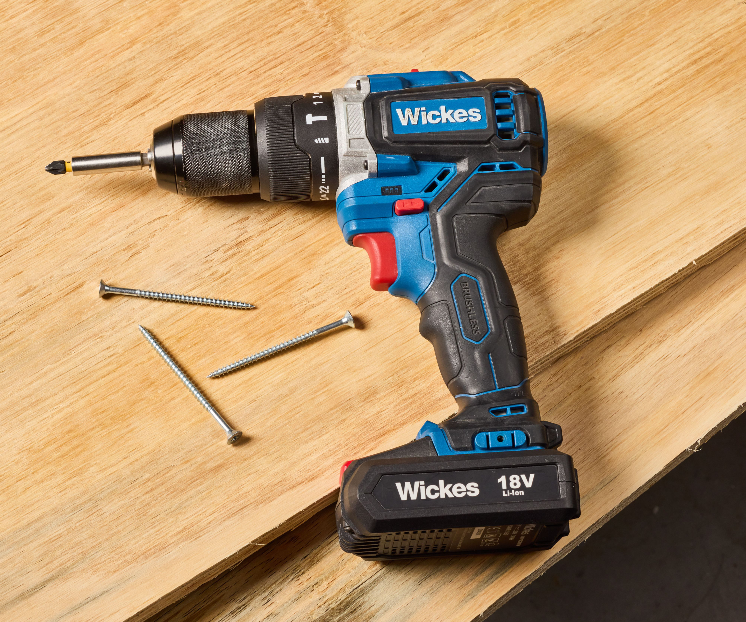 drill and screws on top of sheets of plywood