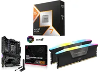 AMD Ryzen 7 9800X3D + ASUS ROG CROSSHAIR X870E APEX + Corsair Vengeance 32GB DDR5 + MSI Coreliquid A15 360 AMD Ryzen 7 9800X3D + ASUS ROG CROSSHAIR X870E APEX + Corsair Vengeance 32GB DDR5 + MSI Coreliquid A15 360