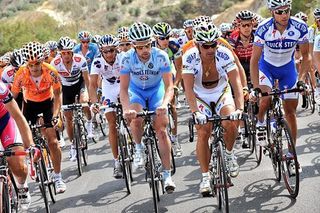 German Stefan Schumacher (Gerolsteiner) rides in the peloton.