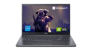 Acer Aspire 5 cheap laptop against a white background