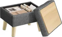 SONGMICS Storage Ottoman, Foot Stool, Ottoman with Padded Seat SONGMICS Storage Ottoman, Foot Stool, Ottoman with Padded Seat