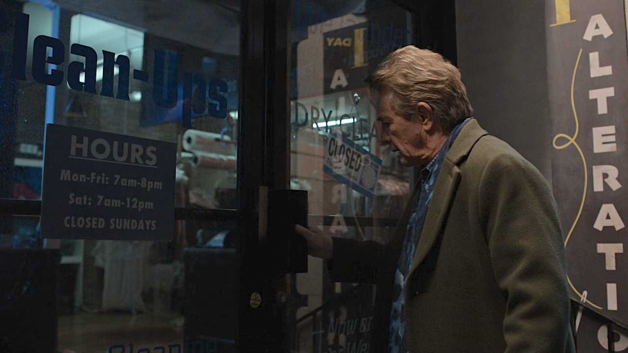 Oliver opening dry cleaner&#039;s door in Only Murders in the Building&#039;s Season 5 premiere
