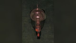 An original Edison light bulb from 1879 from Thomas Edison's shop in Menlo Park, New Jersey.