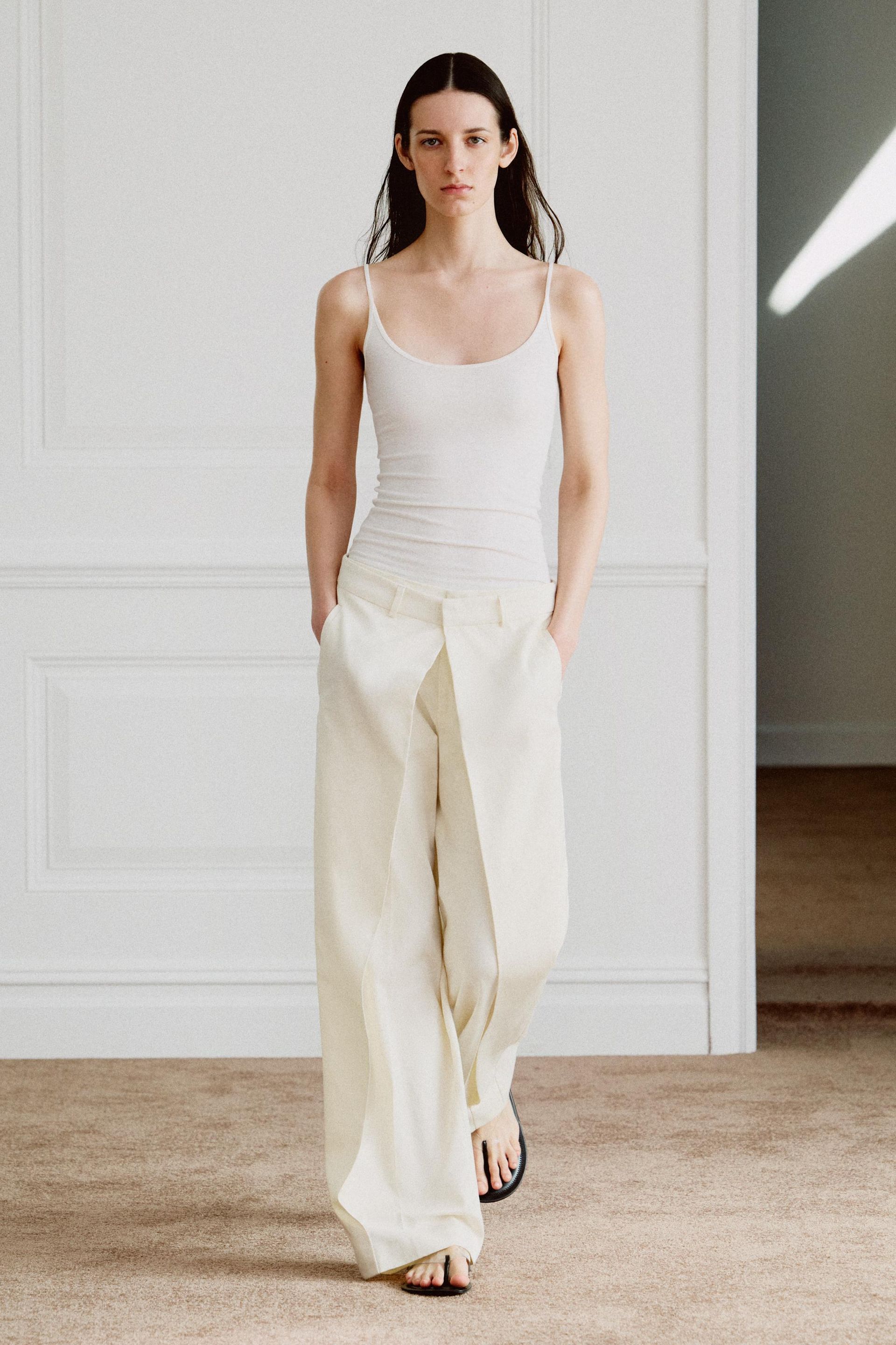 Zw Collection Front Pleat Trousers