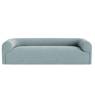 A blue sofa