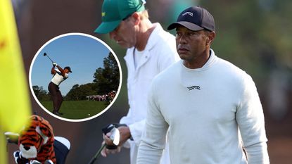 Tiger Woods Best Bets For The Masters 2024: Tiger Woods with his caddie at Augusta National