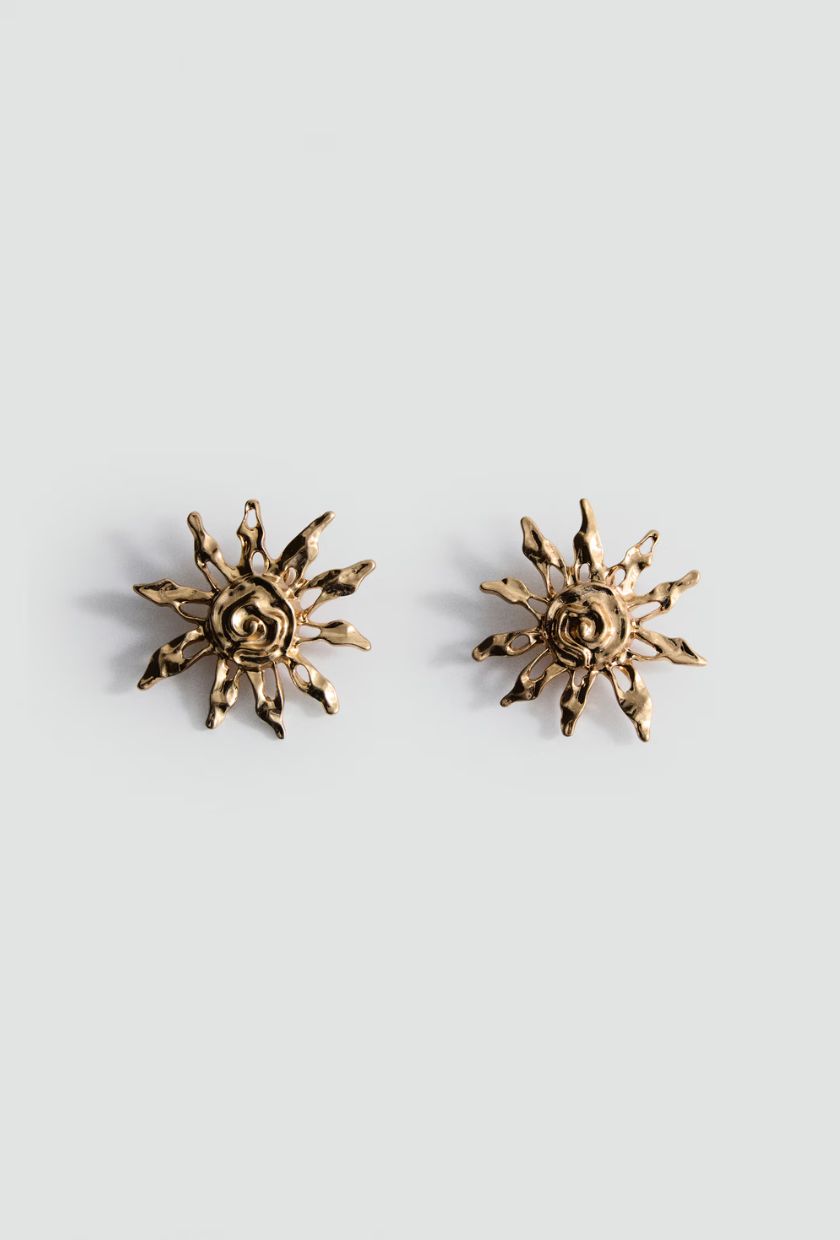 Mango, sun design earrings
