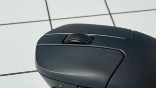 A black Keychron M7 wireless gaming mouse