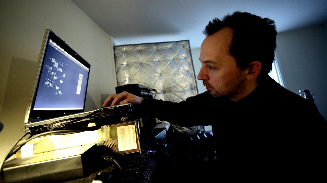 Squarepusher (Tom Jenkinson), English electronic musician, United Kingdom, 2011.