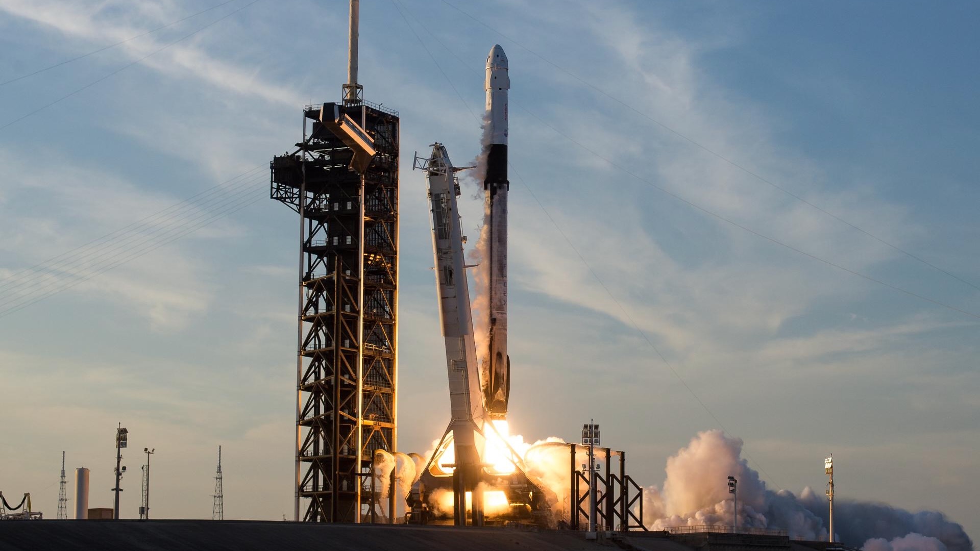A Falcon 9 launches SpaceX's Crew-10 astronaut mission for NASA on March 14, 2025.