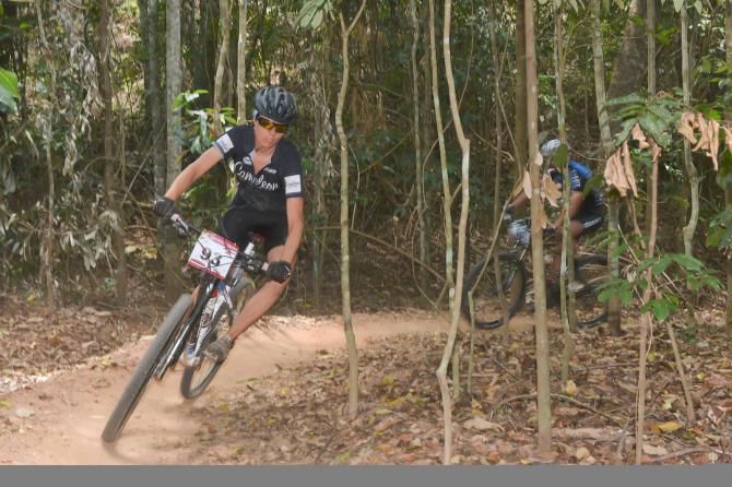 Lisbeth Hessens, fastest women on track at the Crocodile Trophy