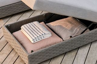 sun lounger with built-in storage by KING Living