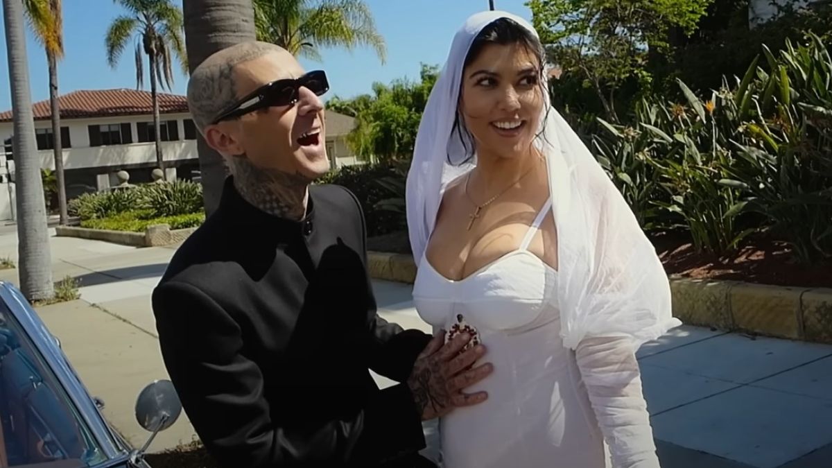 Travis Barker and Kourtney Kardashian on Til Death Do Us Part.