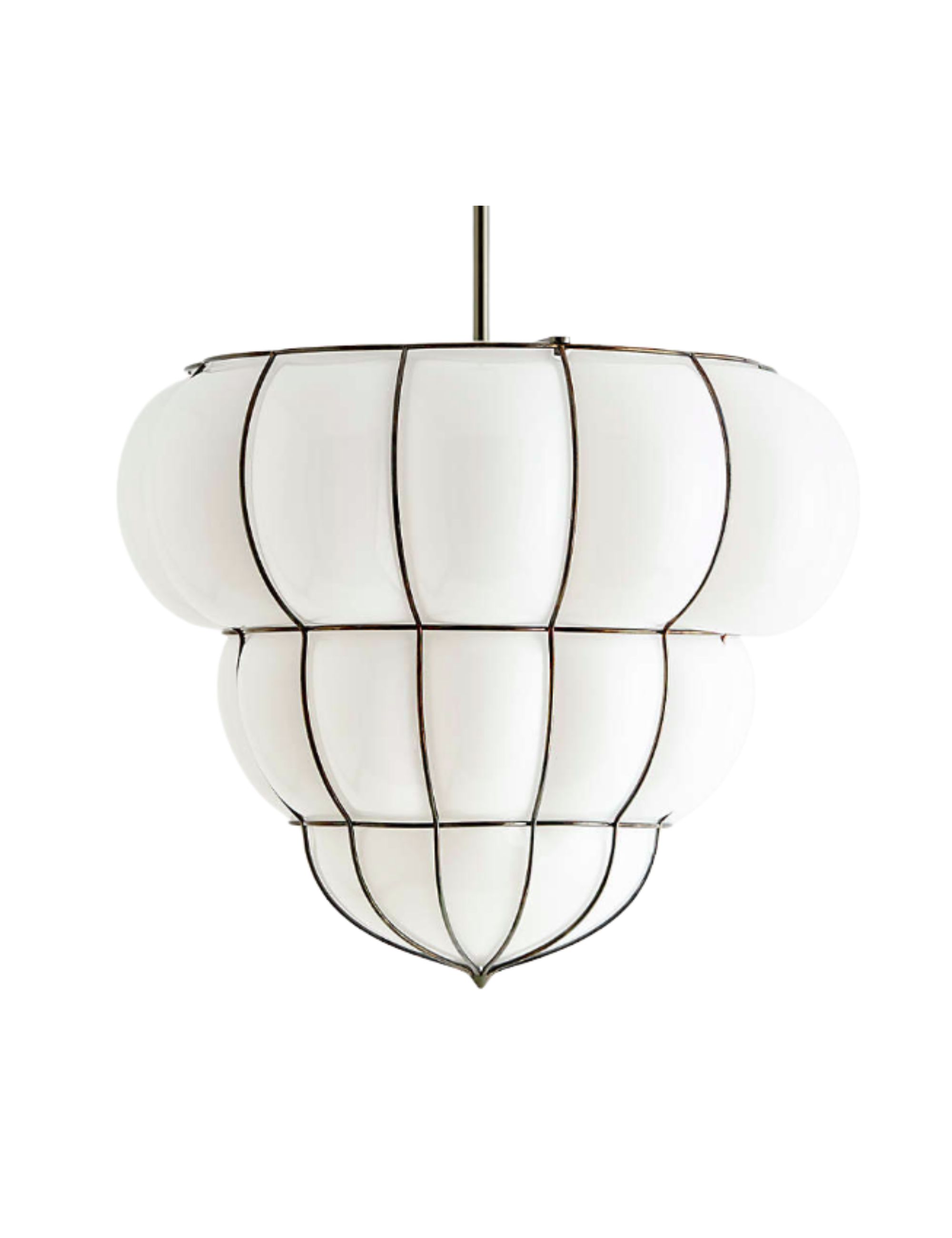 Crate and Barrel, Weiss Glass Pendant Light