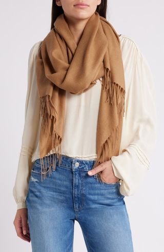 Tissue Weight Wool & Cashmere Scarf