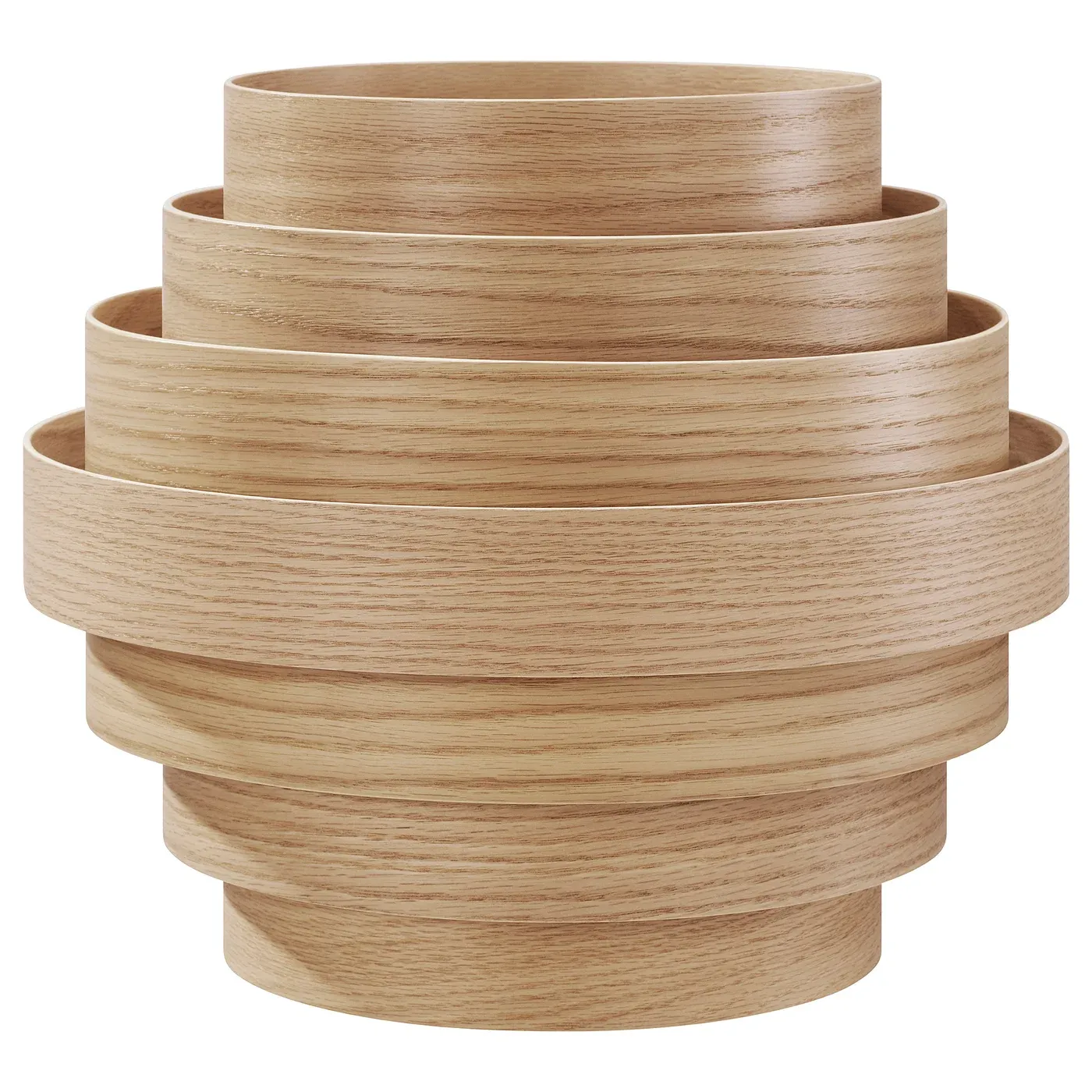 Dykarklocka Pendant Lamp Shade - White Stained Oak Veneer 16