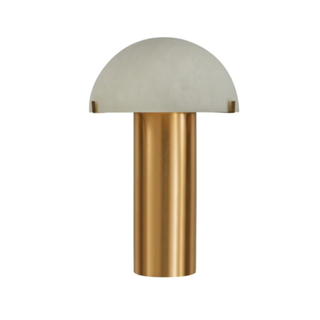 dome table lamp with a gold base