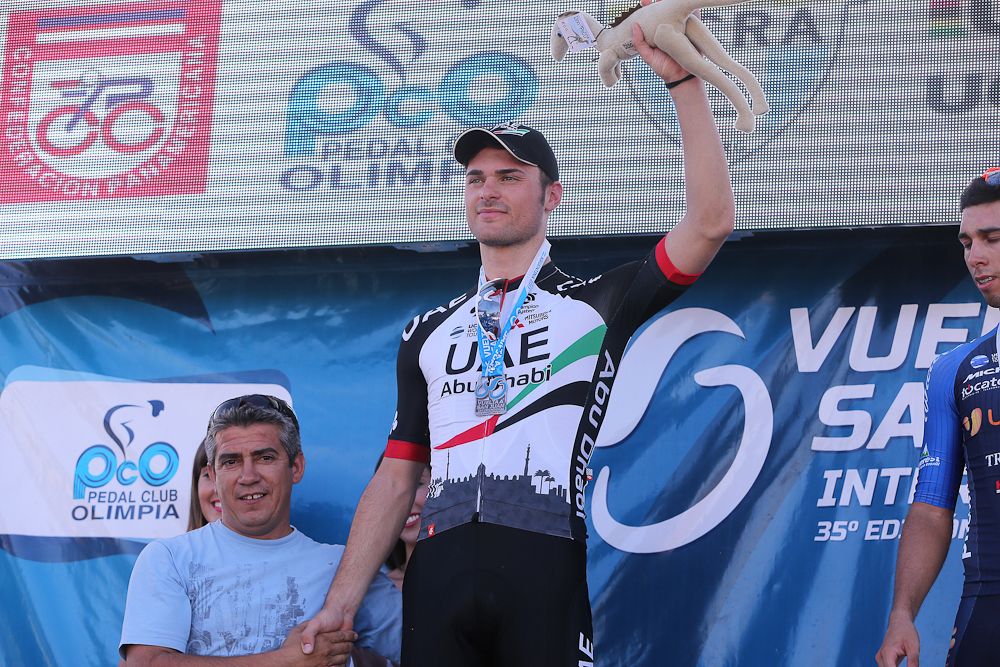 Oliviero Troia (UAE Abu Dhabi) was second on stage 6 of the Vuelta a San Juan