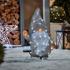 Acrylic Gonk 3D with Lantern Outdoor Christmas Light Decoration