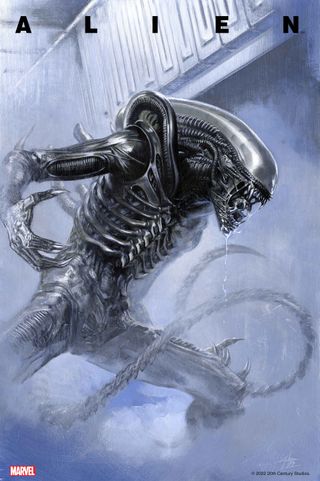 Cover art for "Alien #1" from Marvel Comics.