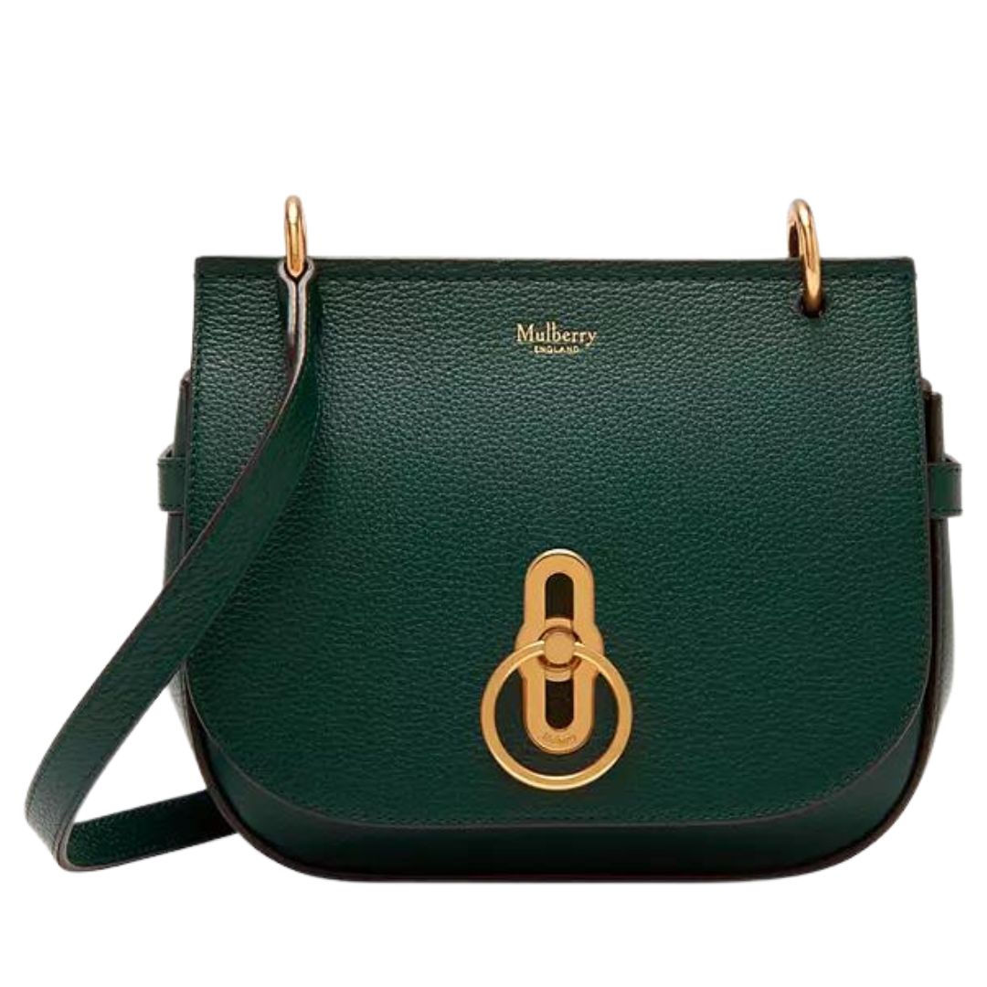 Mulberry Bolso satchel pequeño Amberley pequeño de piel flor clásica