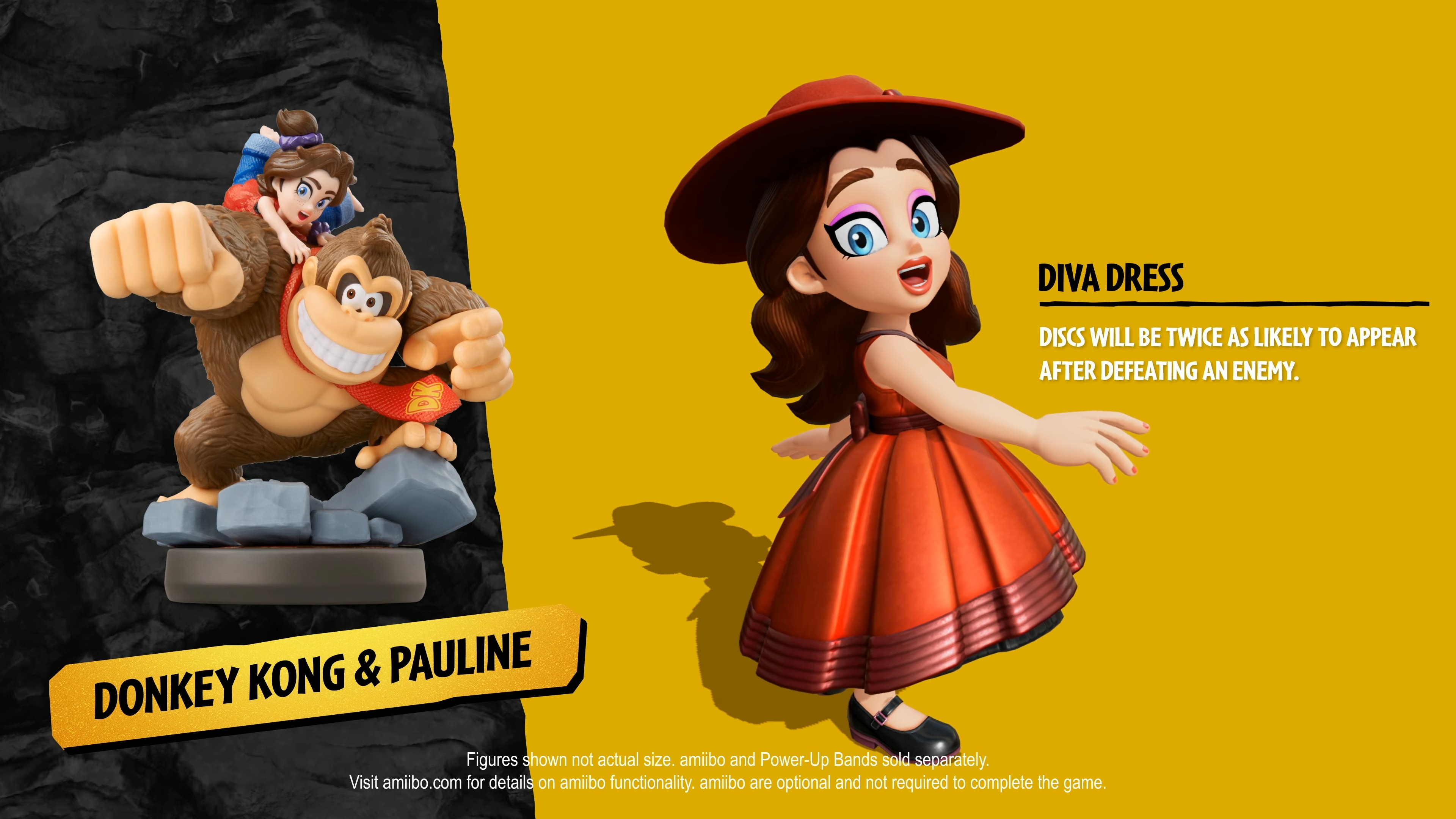 Donkey Kong Bananza amiibo unlocks diva dress for pauline