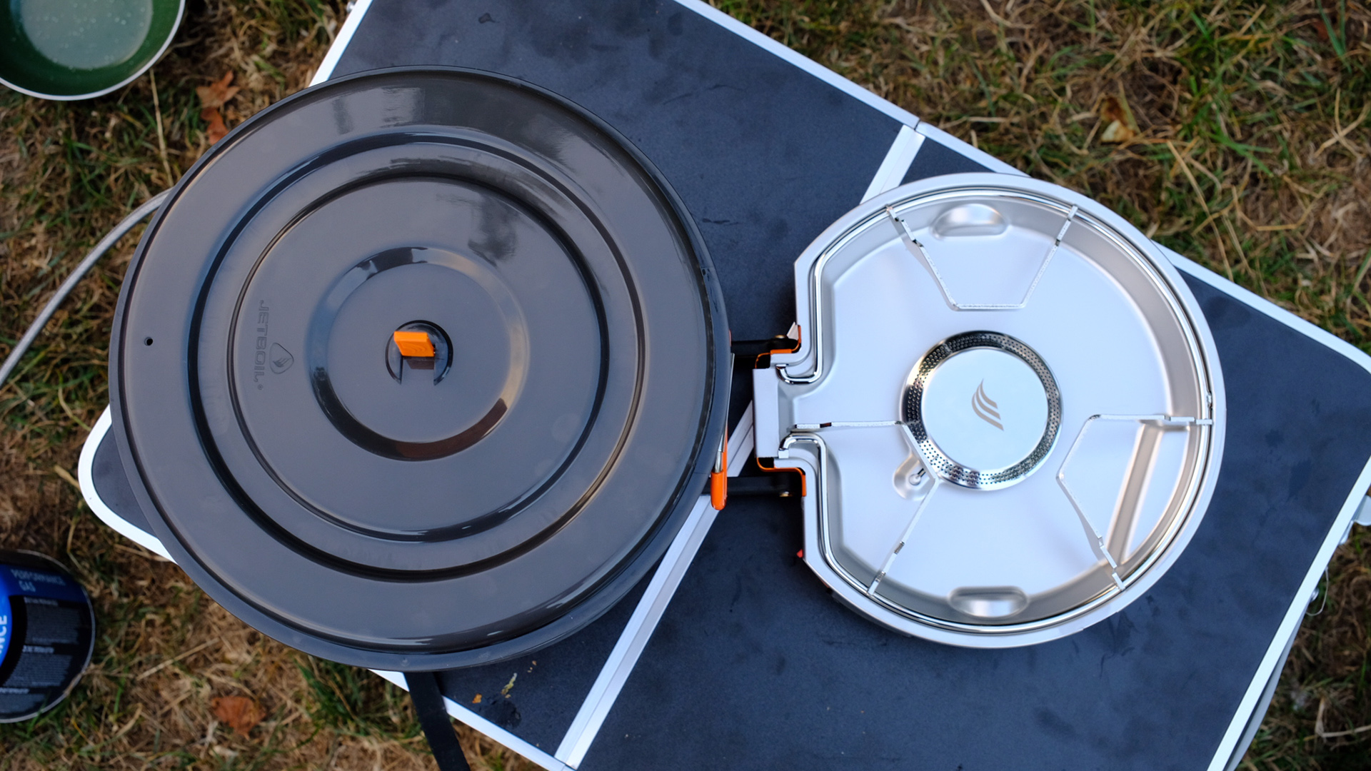Jetboil Genesis Basecamp Stove in use