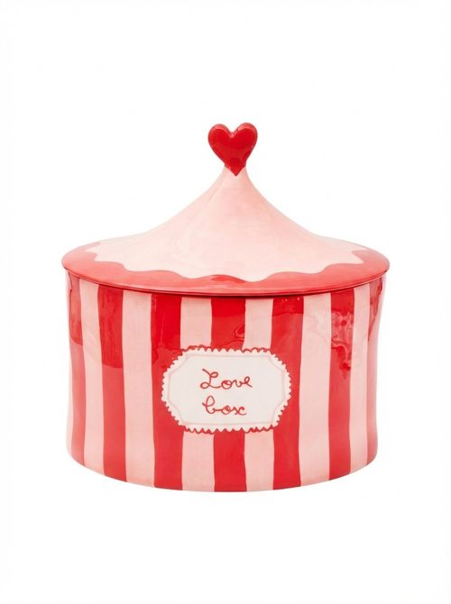 Laetitia Rouget Love Box Hand-Painted Ceramic Storage Jar