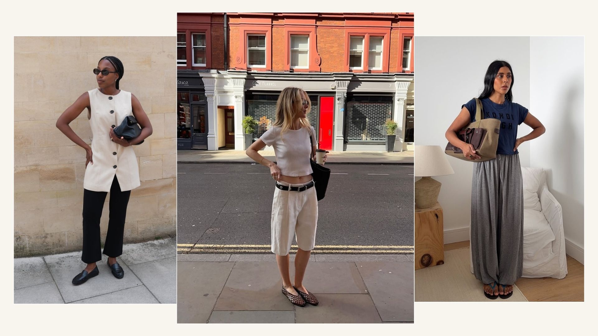 Influencers wearing flat shoes