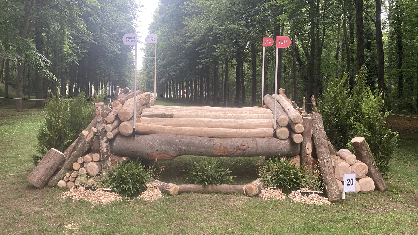 Paris Olympics cross-country course: fence 20