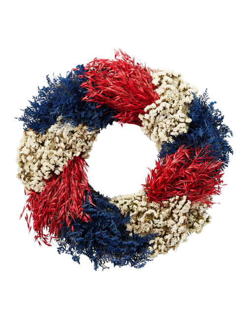4th of July Patriotic Live Wreath